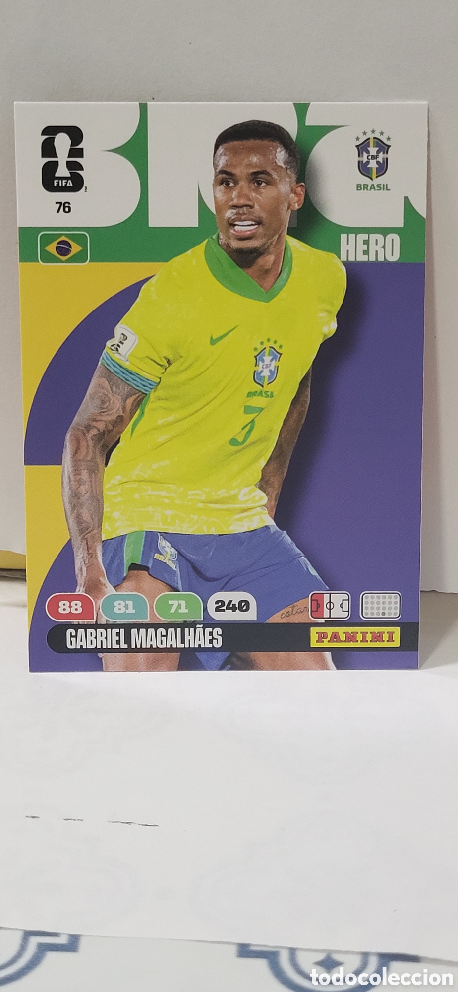 Collectable Antique Stickers: GABRIEL MAGALHAES BRASIL N&ordm; 76 ADRENALYN XL MUNDIAL 2026 26 FIFA WORLD CUP PANINI