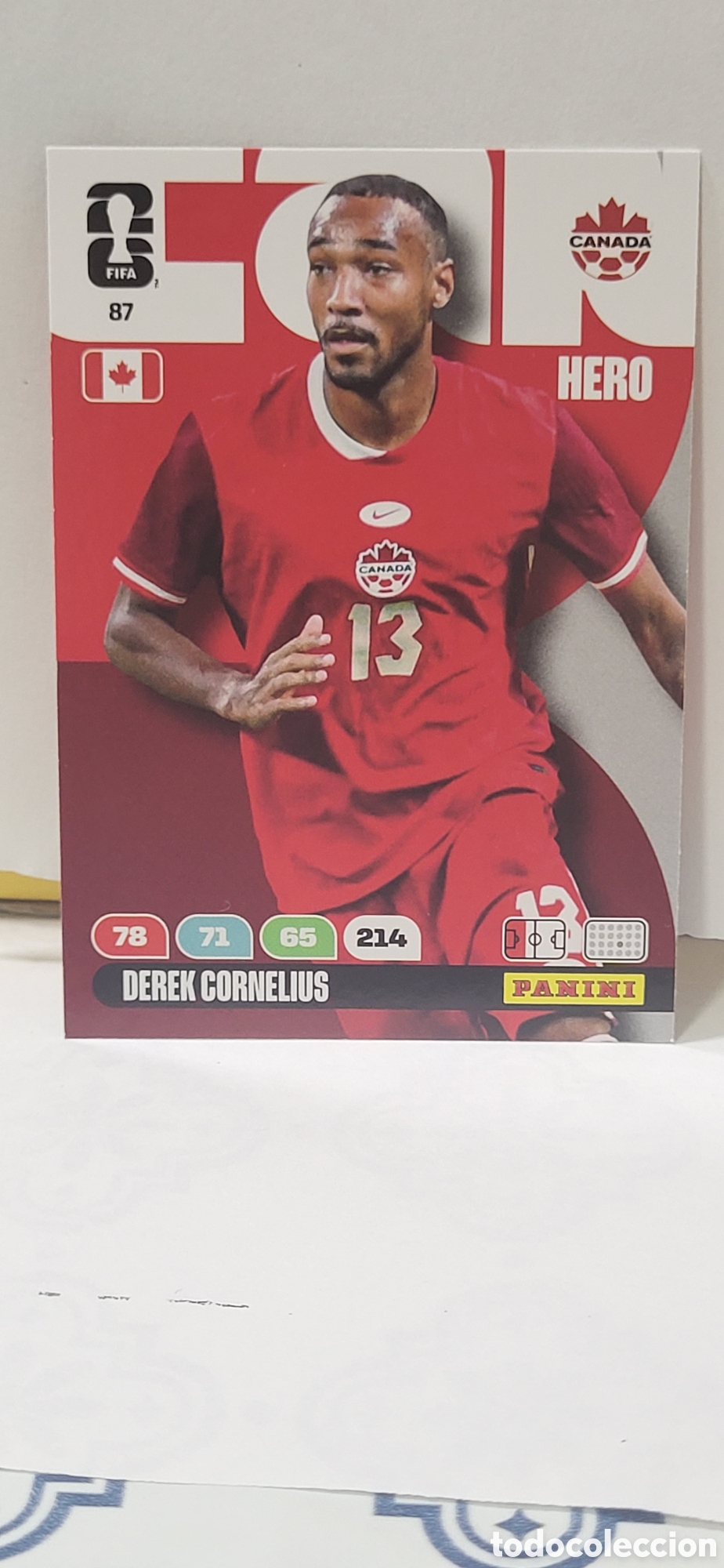 Coleccionismo cromos antiguos: DEREK CORNELIUS CANADA N&ordm; 87 ADRENALYN XL MUNDIAL 2026 26 FIFA WORLD CUP PANINI