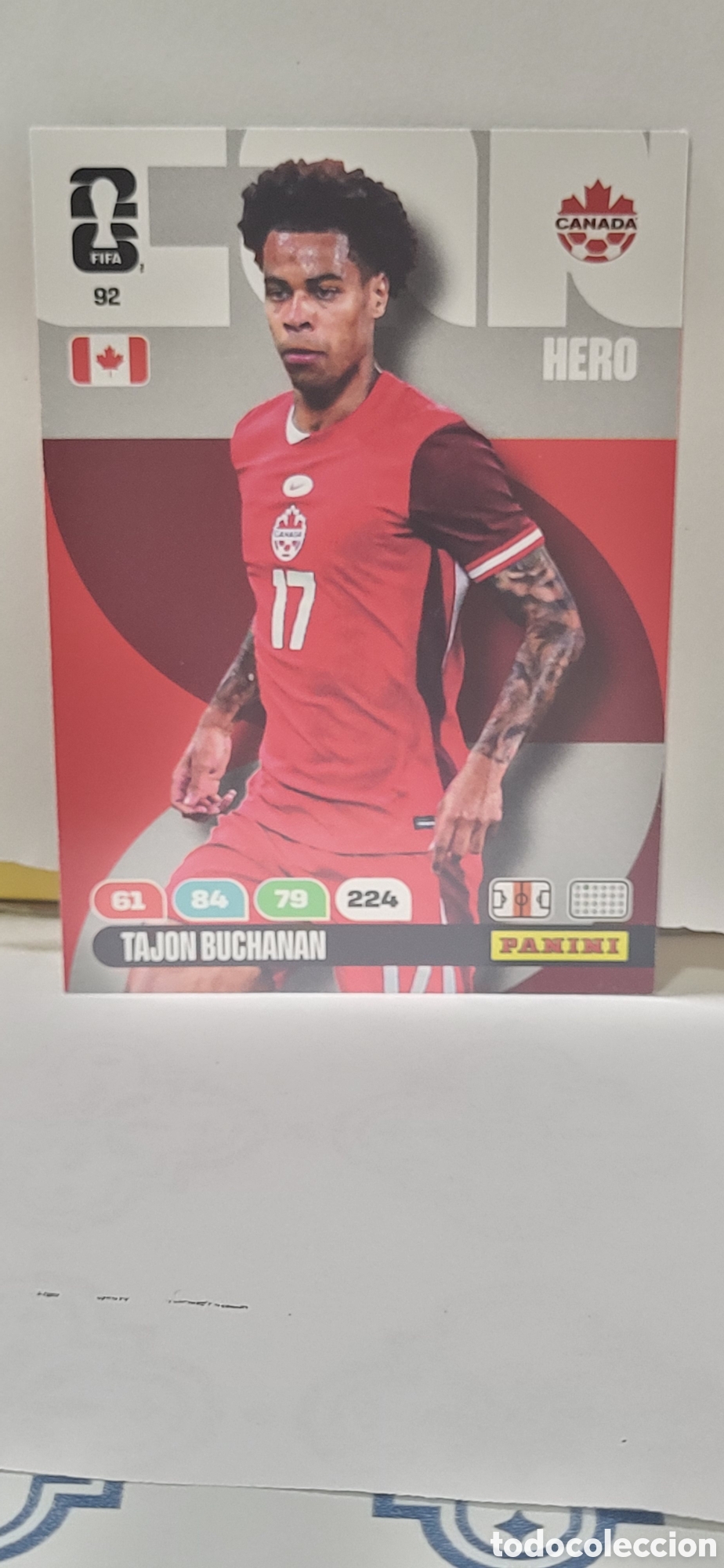 Coleccionismo cromos antiguos: TAJON BUCHANAN CANADA N&ordm; 92 ADRENALYN XL MUNDIAL 2026 26 FIFA WORLD CUP PANINI