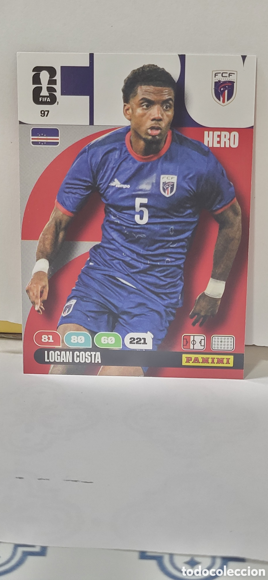 Coleccionismo cromos antiguos: LOGAN COSTA CABO VERDE N&ordm; 97 ADRENALYN XL MUNDIAL 2026 26 FIFA WORLD CUP PANINI