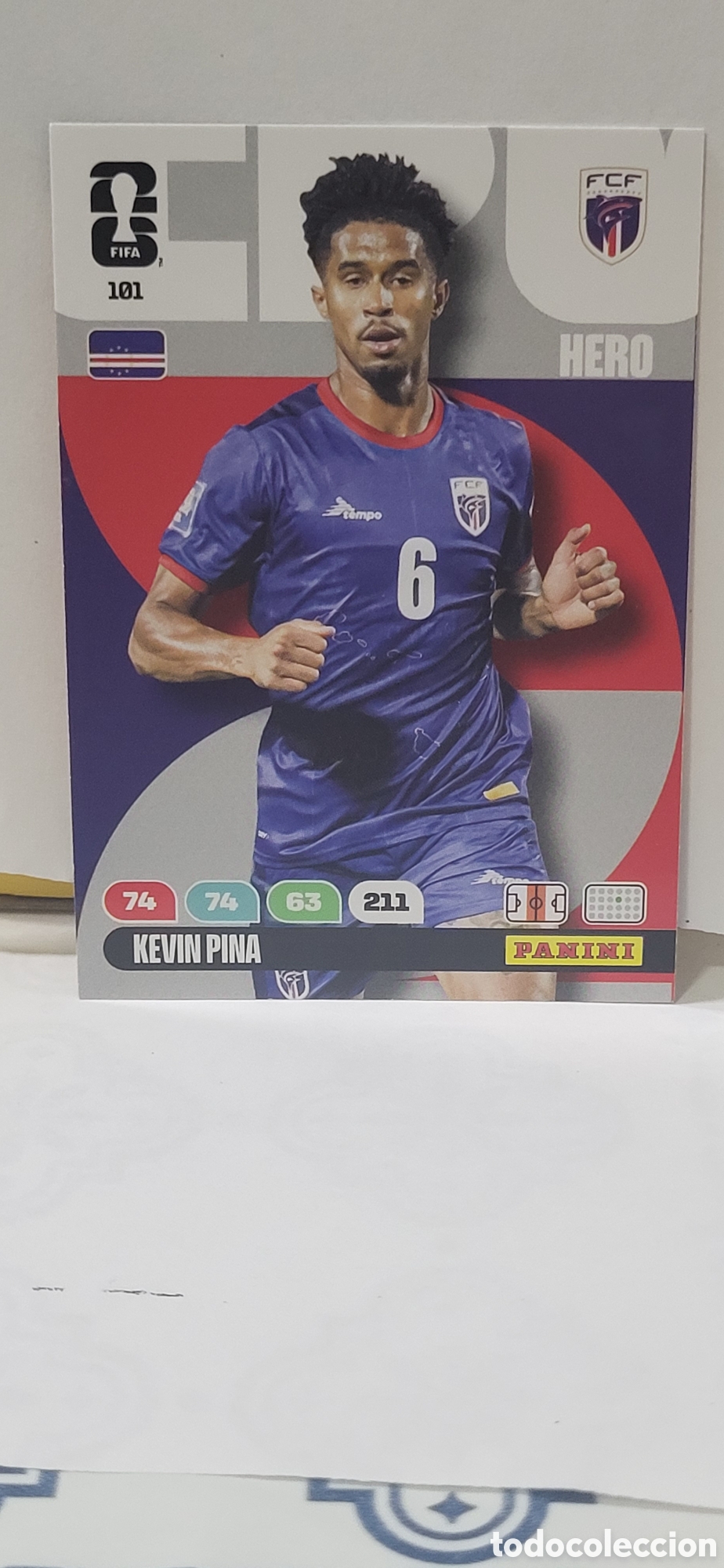Coleccionismo cromos antiguos: KEVIN PINA CABO VERDE N&ordm; 101 ADRENALYN XL MUNDIAL 2026 26 FIFA WORLD CUP PANINI