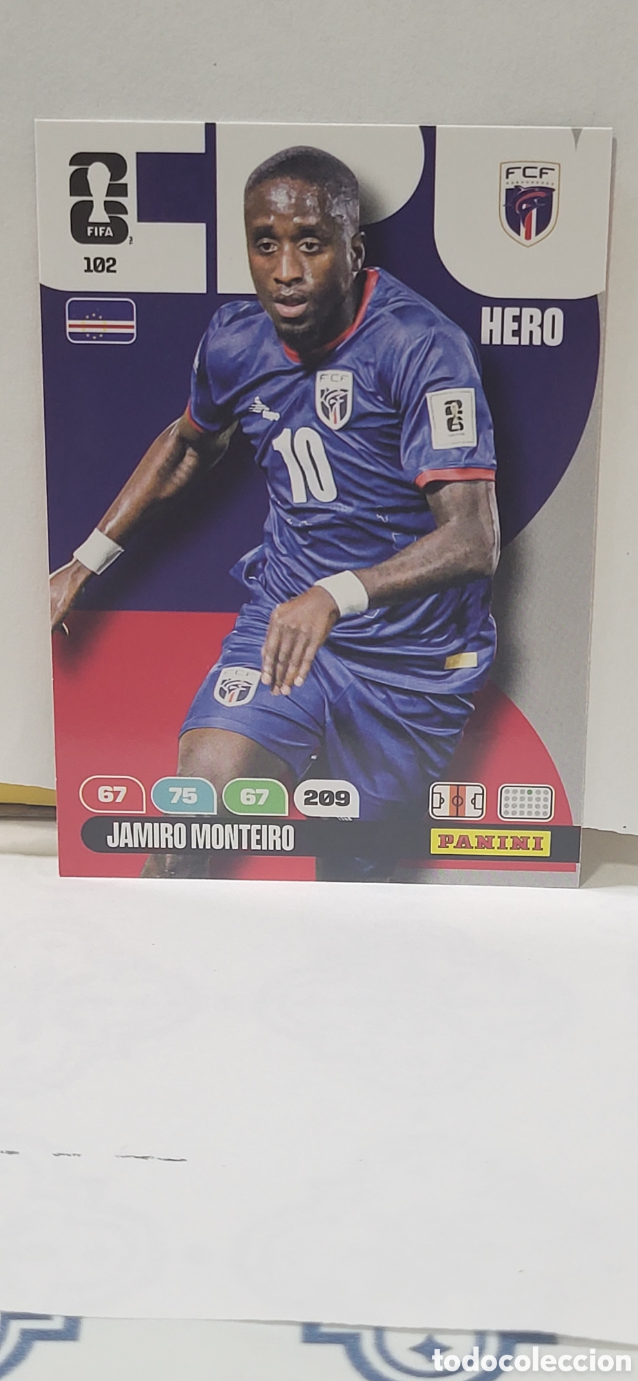 Coleccionismo cromos antiguos: JAMIRO MONTEIRO CABO VERDE N&ordm; 102 ADRENALYN XL MUNDIAL 2026 26 FIFA WORLD CUP PANINI