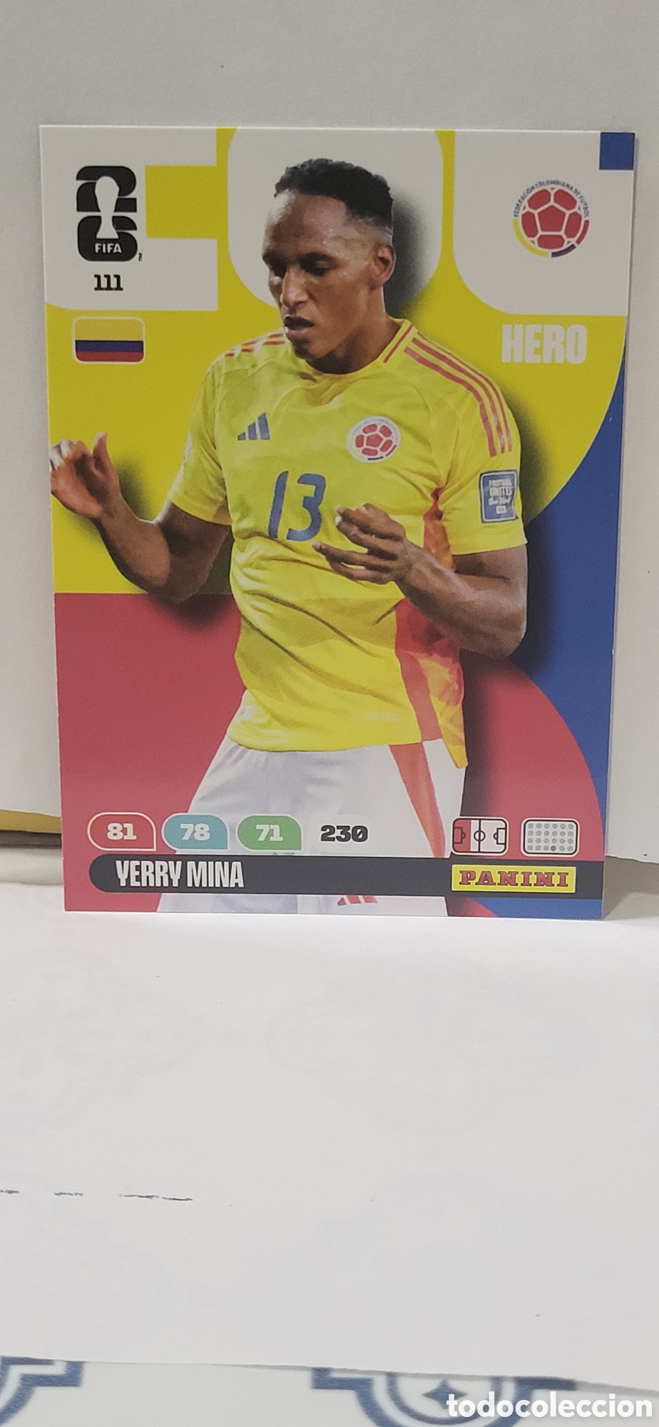 Colecionismo Cromos antigos: YERRY MINA COLOMBIA N&ordm; 111 ADRENALYN XL MUNDIAL 2026 26 FIFA WORLD CUP PANINI