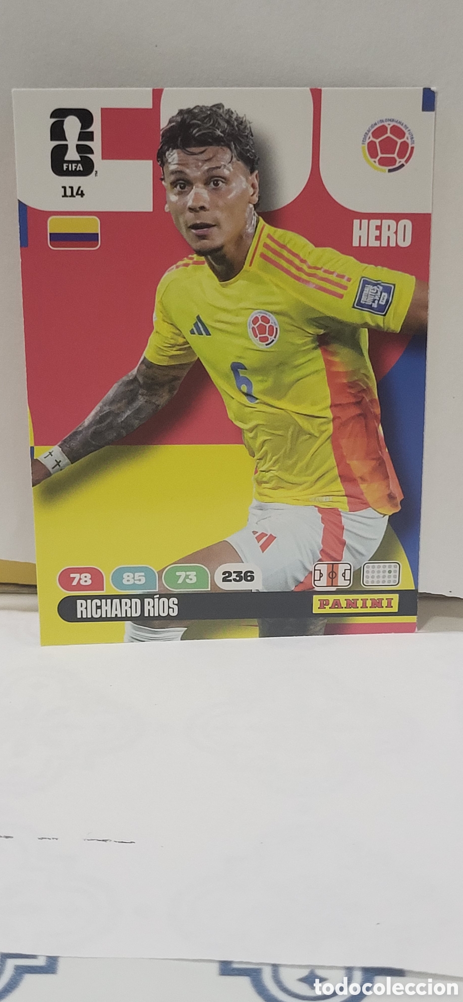Colecionismo Cromos antigos: RICHARD RIOS COLOMBIA N&ordm; 114 ADRENALYN XL MUNDIAL 2026 26 FIFA WORLD CUP PANINI