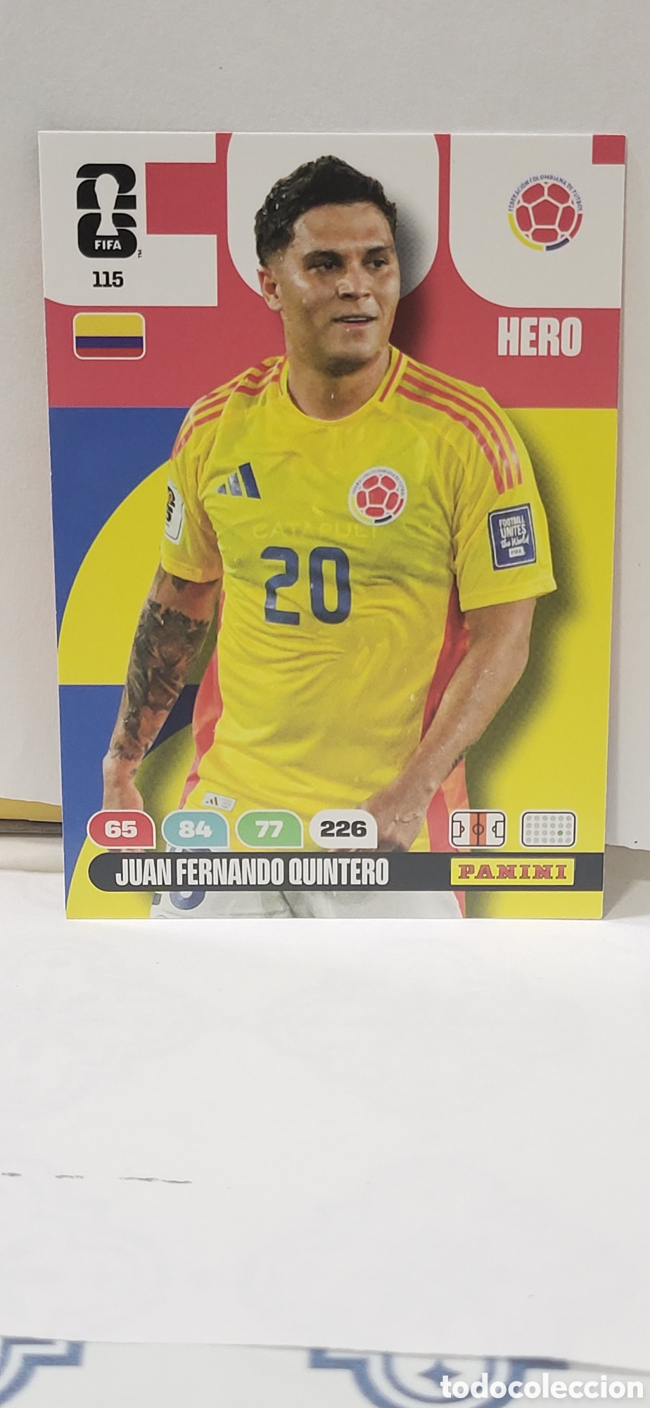 Colecionismo Cromos antigos: JUAN FERNANDO QUINTERO COLOMBIA N&ordm; 115 ADRENALYN XL MUNDIAL 2026 26 FIFA WORLD CUP PANINI