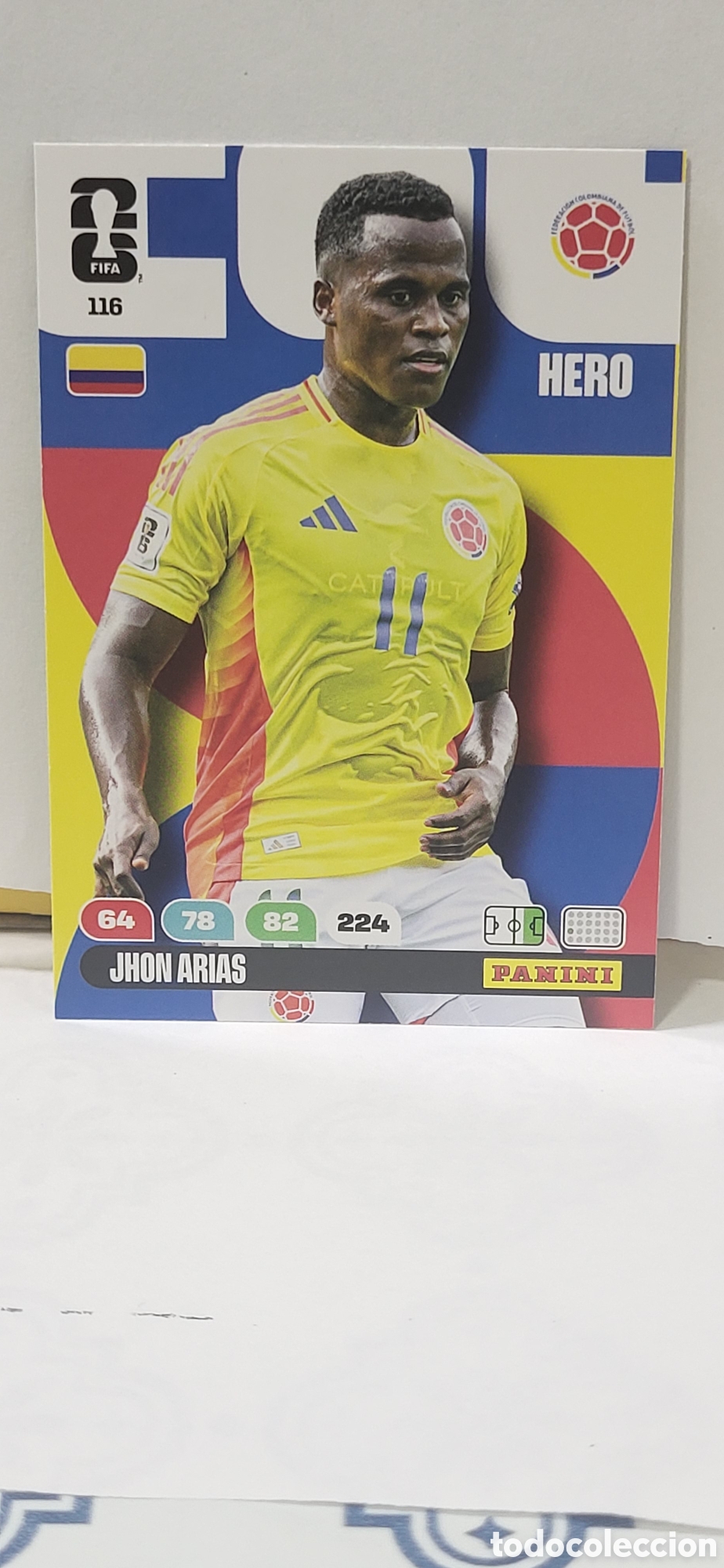 Colecionismo Cromos antigos: JHON ARIAS COLOMBIA N&ordm; 116 ADRENALYN XL MUNDIAL 2026 26 FIFA WORLD CUP PANINI