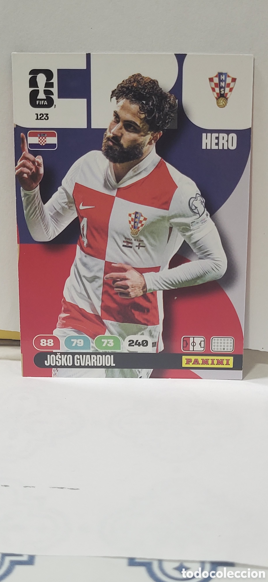 Collezionismo Figurine antiche: JOSKO GVARDIOL CROACIA N&ordm; 123 ADRENALYN XL MUNDIAL 2026 26 FIFA WORLD CUP PANINI