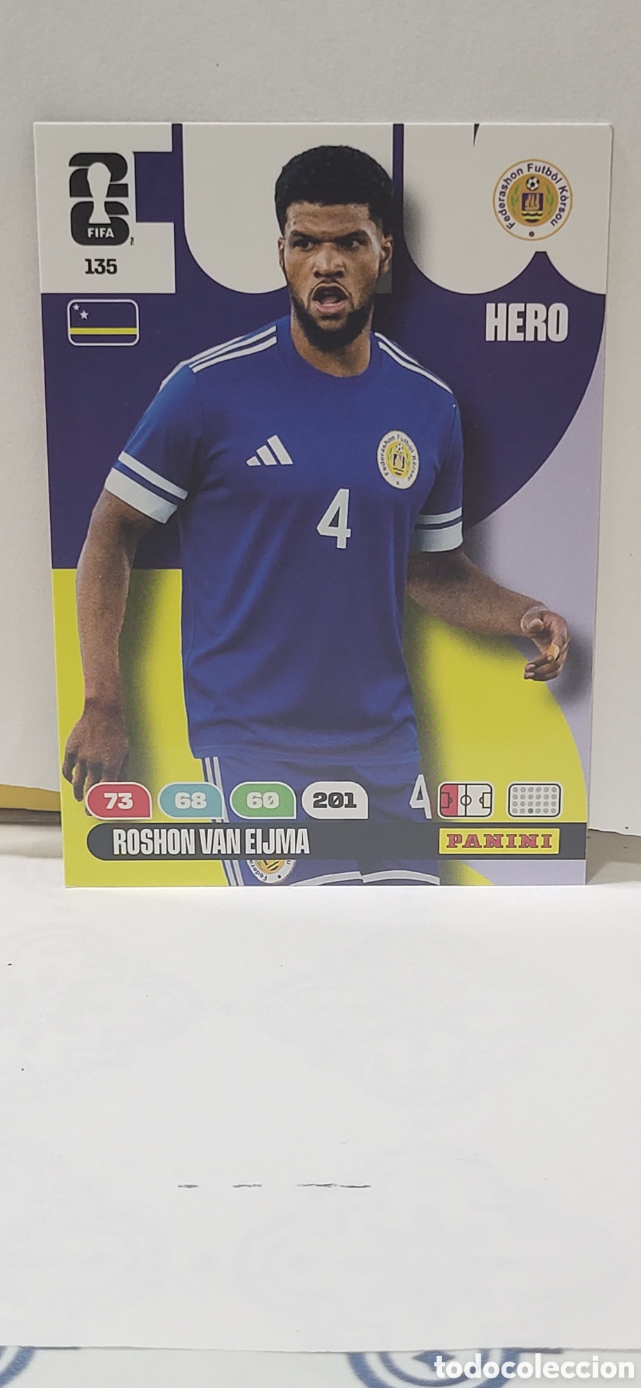 Collectionnisme Cartes &agrave; collectionner anciennes: ROSHON VAN ELJMA CURAZAO CURA&Ccedil;AO N&ordm; 135 ADRENALYN XL MUNDIAL 2026 26 FIFA WORLD CUP PANINI