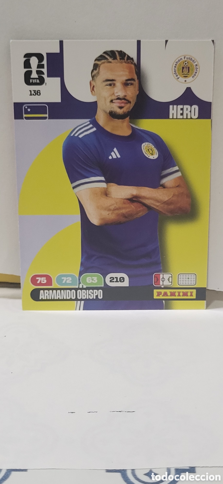 Collectionnisme Cartes &agrave; collectionner anciennes: ARMANDO OBISPO CURAZAO CURA&Ccedil;AO N&ordm; 136 ADRENALYN XL MUNDIAL 2026 26 FIFA WORLD CUP PANINI