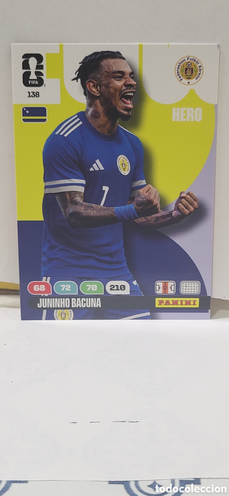 Collectionnisme Cartes &agrave; collectionner anciennes: JUNINHO BACUNA CURAZAO CURA&Ccedil;AO N&ordm; 138 ADRENALYN XL MUNDIAL 2026 26 FIFA WORLD CUP PANINI
