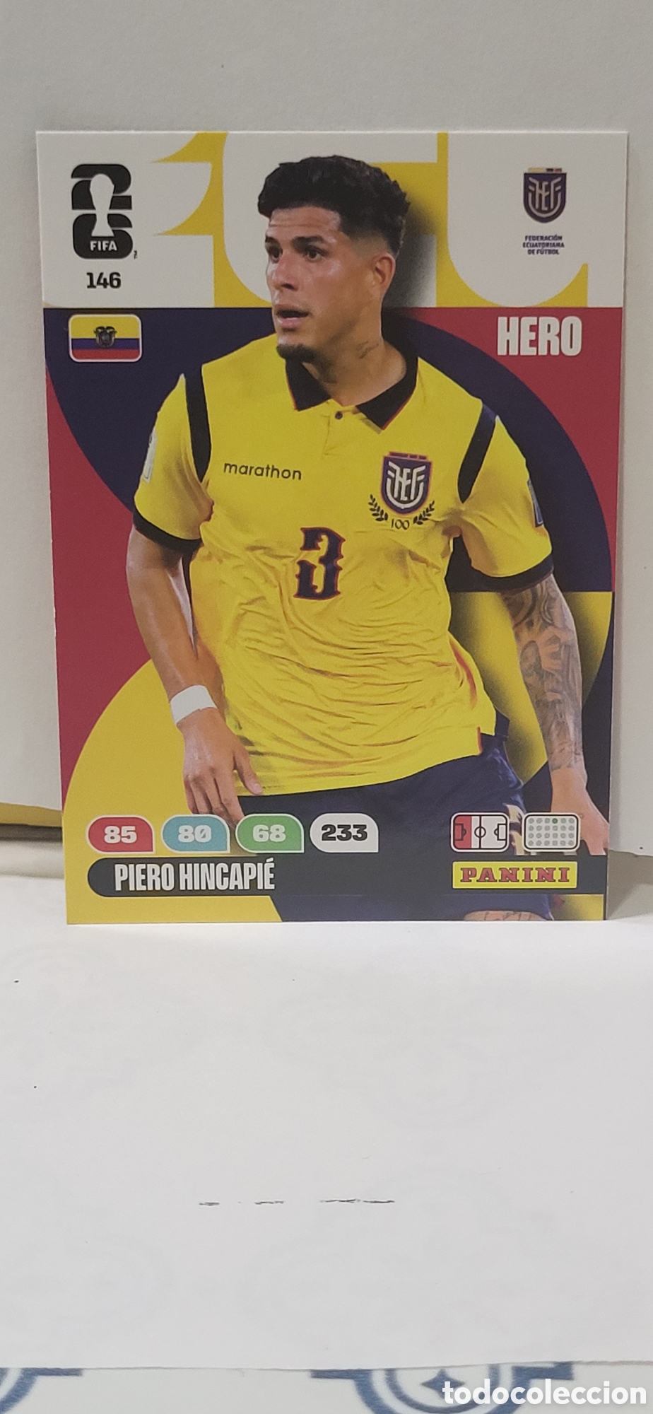 Collectionnisme Cartes &agrave; collectionner anciennes: PIERO HINCAPIE ECUADOR N&ordm; 146 ADRENALYN XL MUNDIAL 2026 26 FIFA WORLD CUP PANINI