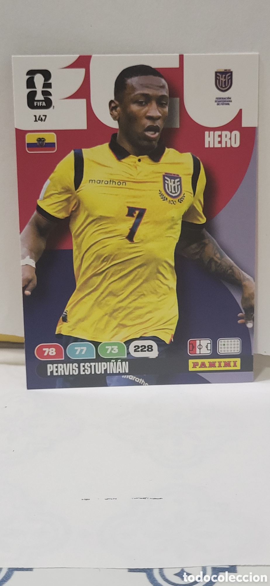 Collectionnisme Cartes &agrave; collectionner anciennes: PERVIS ESTUPI&Ntilde;AN ECUADOR N&ordm; 147 ADRENALYN XL MUNDIAL 2026 26 FIFA WORLD CUP PANINI
