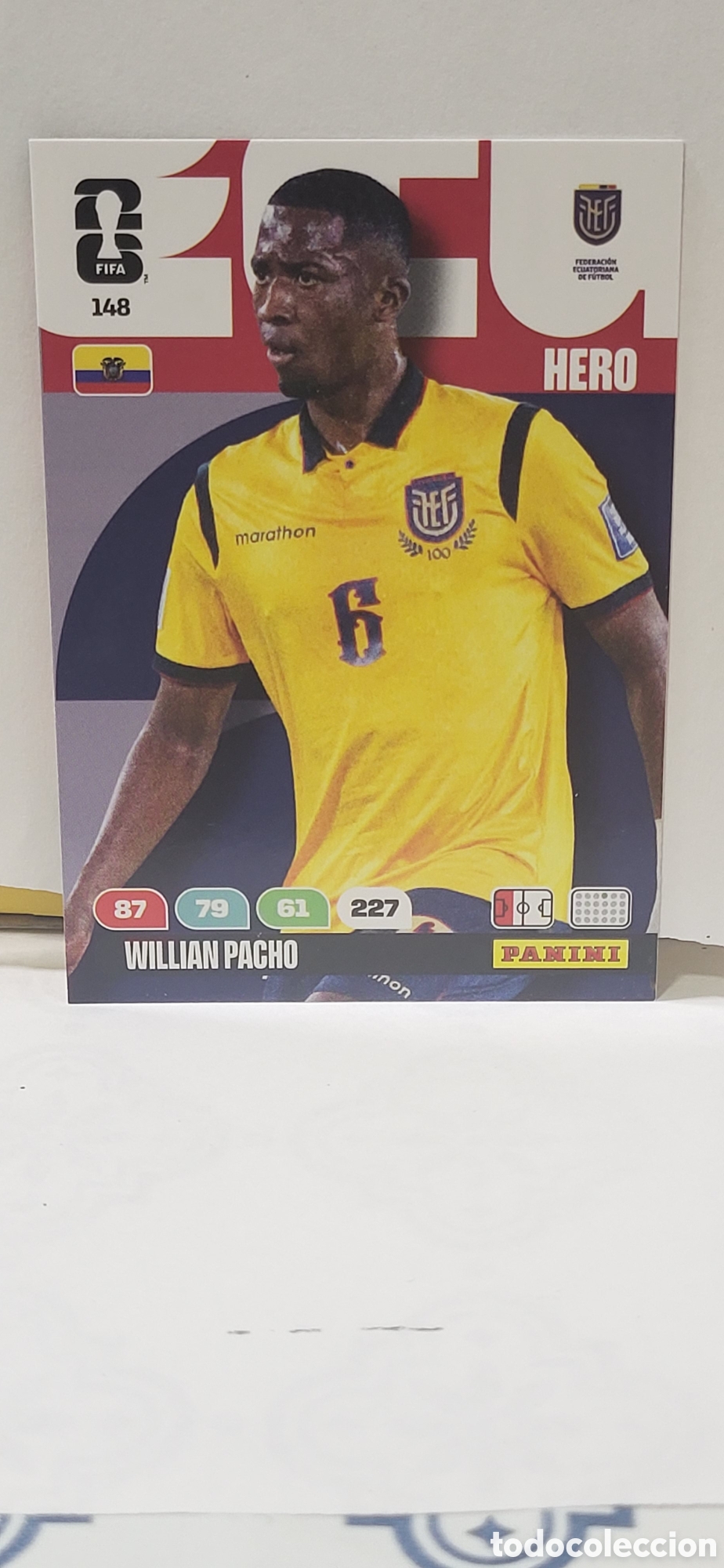 Collectionnisme Cartes &agrave; collectionner anciennes: WILLIAN PACHO ECUADOR N&ordm; 148 ADRENALYN XL MUNDIAL 2026 26 FIFA WORLD CUP PANINI