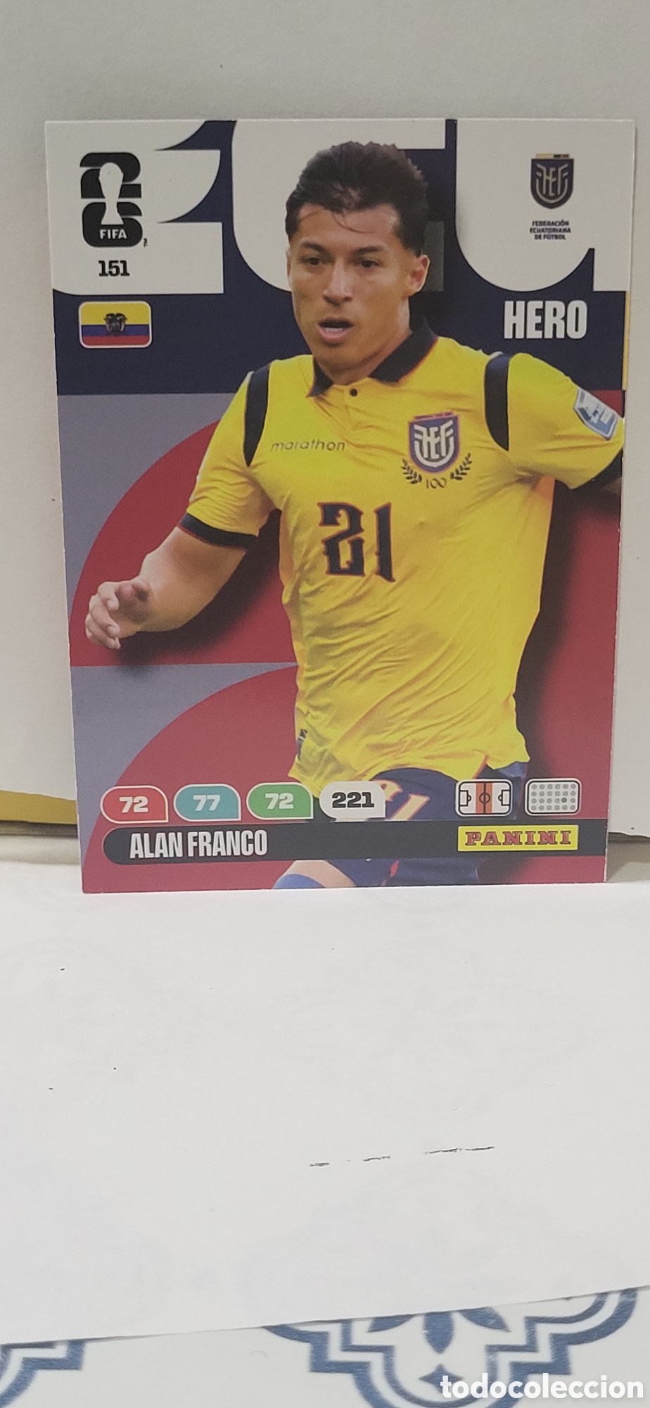Sammeln alte Sammelbilder: ALAN FRANCO ECUADOR N&ordm; 151 ADRENALYN XL MUNDIAL 2026 26 FIFA WORLD CUP PANINI