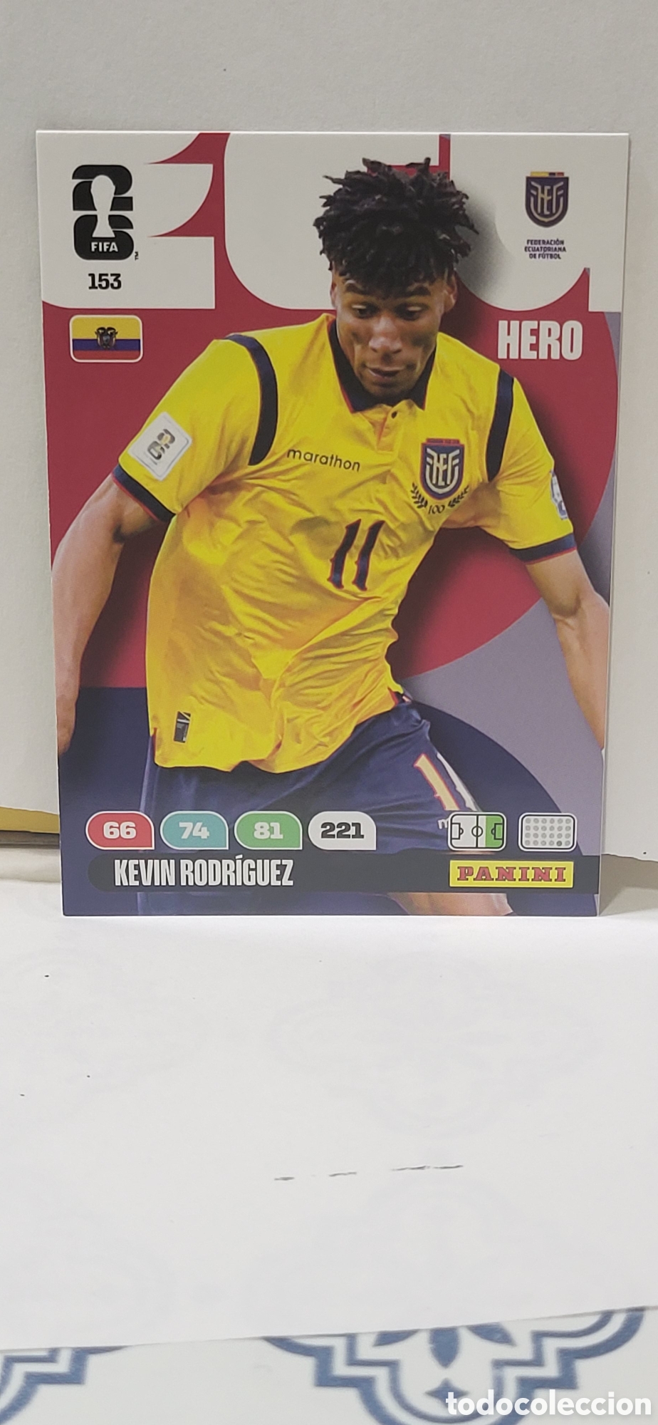 Coleccionismo cromos antiguos: KEVIN RODRIGUEZ ECUADOR N&ordm; 153 ADRENALYN XL MUNDIAL 2026 26 FIFA WORLD CUP PANINI