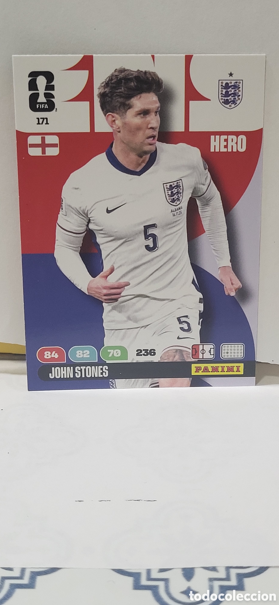Colecionismo Cromos antigos: JOHN STONES INGLATERRA N&ordm; 171 ADRENALYN XL MUNDIAL 2026 26 FIFA WORLD CUP PANINI