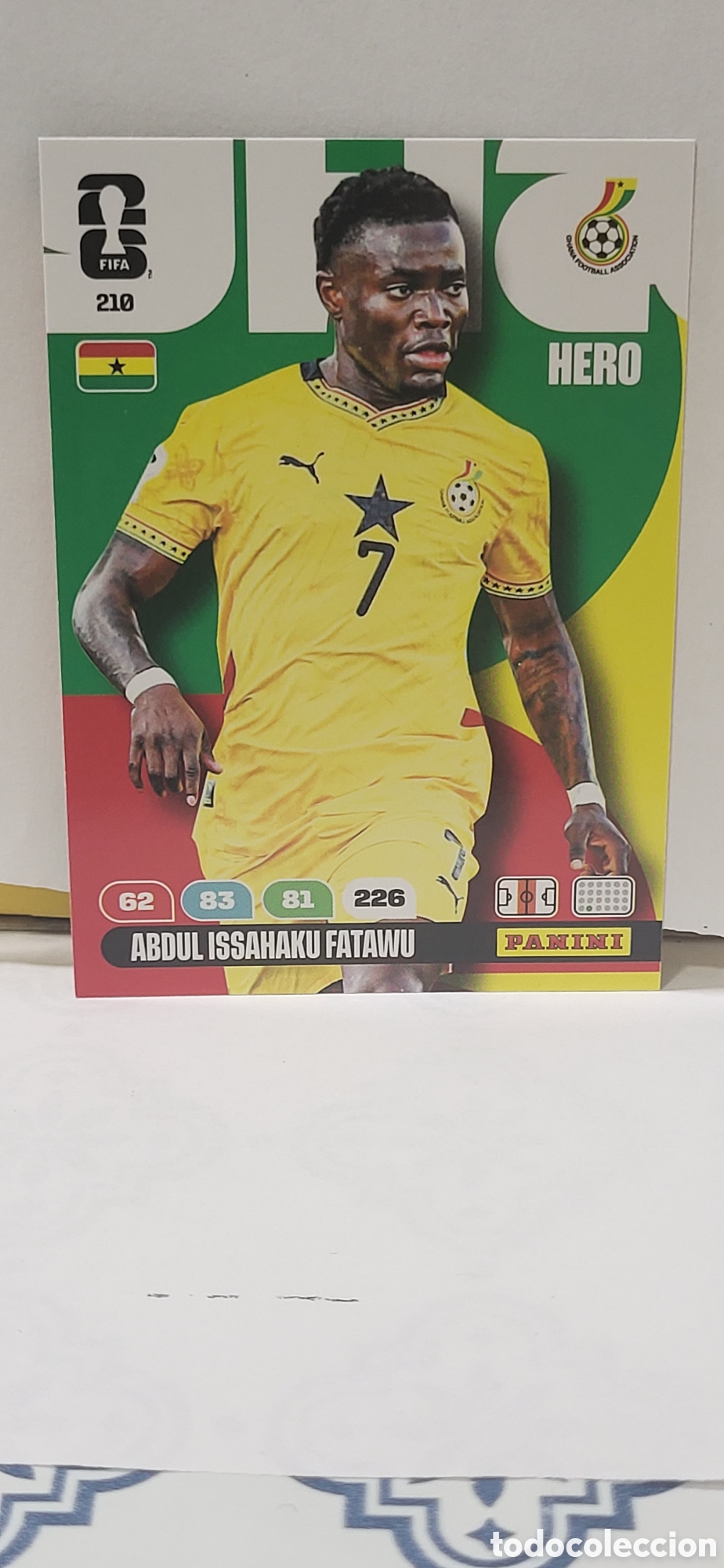 Collectable Antique Stickers: ABDUL ISSAHAKU FATAWU GHANA N&ordm; 210 ADRENALYN XL MUNDIAL 2026 26 FIFA WORLD CUP PANINI