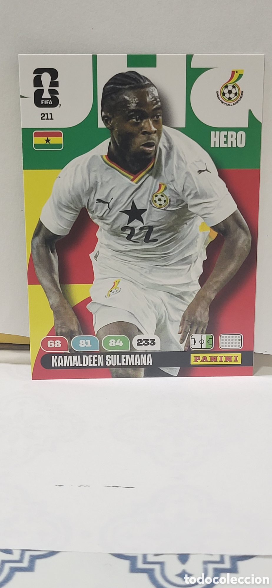 Collectable Antique Stickers: KAMALDEEN SULEMANA GHANA N&ordm; 211 ADRENALYN XL MUNDIAL 2026 26 FIFA WORLD CUP PANINI