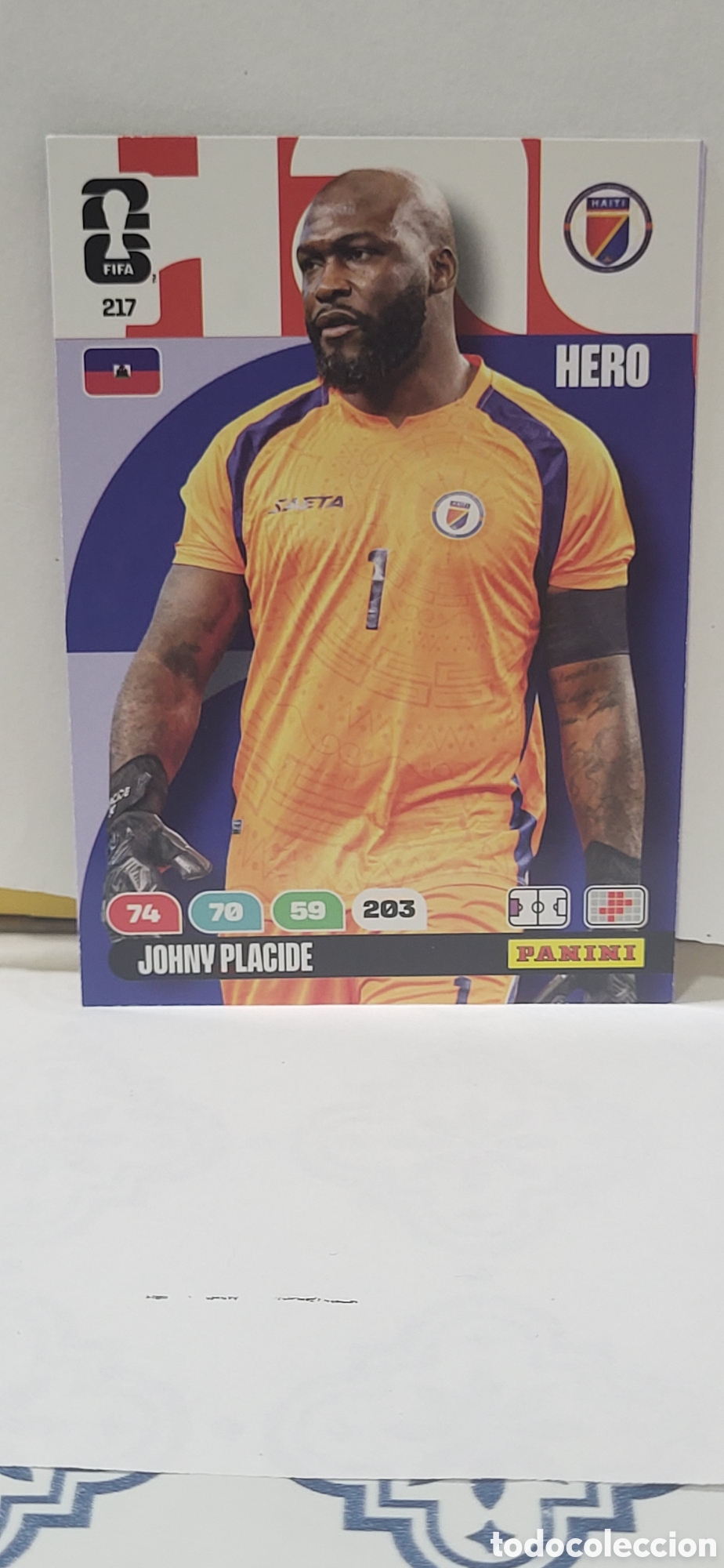 Collectable Antique Stickers: JOHNY PLACIDE HAITI N&ordm; 217 ADRENALYN XL MUNDIAL 2026 26 FIFA WORLD CUP PANINI