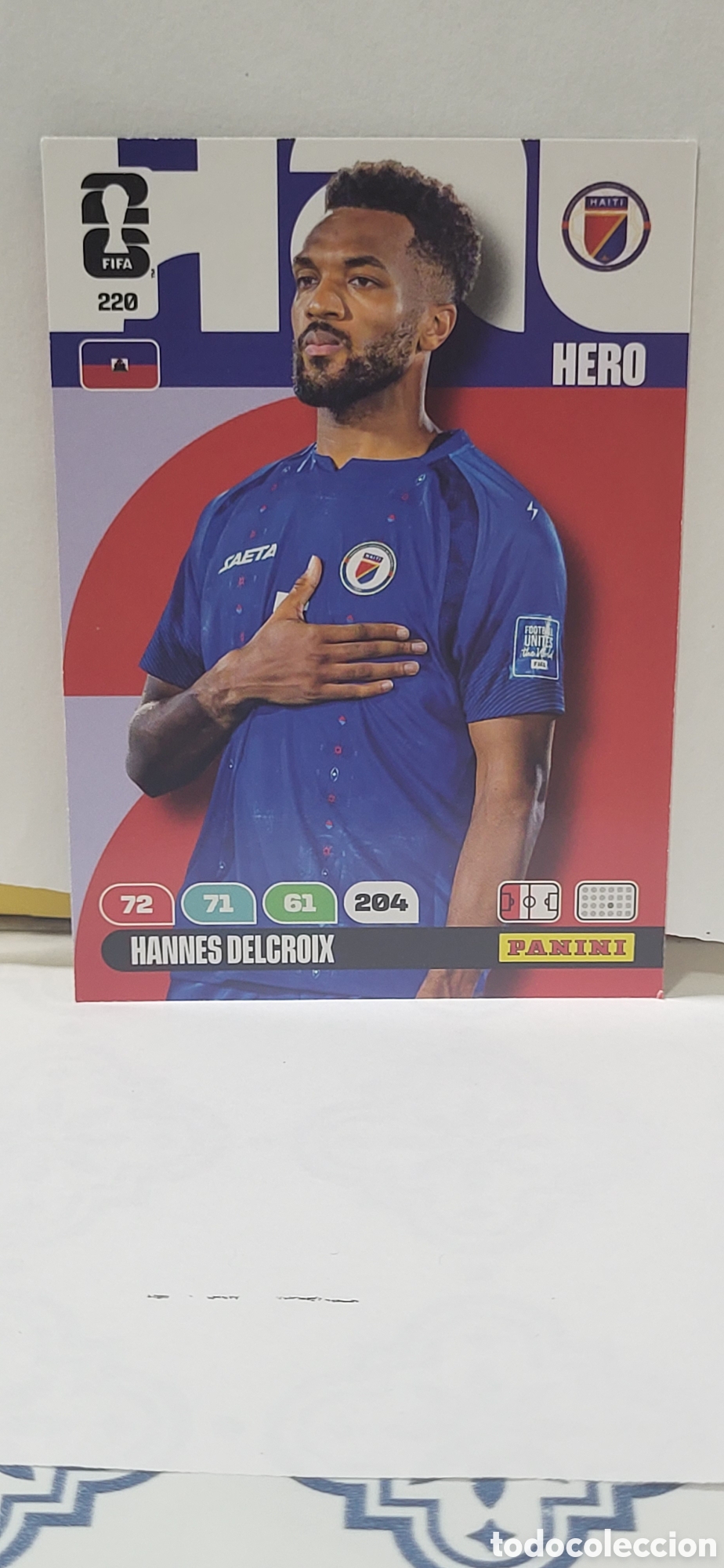 Collectable Antique Stickers: HANNES DELCROIX HAITI N&ordm; 220 ADRENALYN XL MUNDIAL 2026 26 FIFA WORLD CUP PANINI