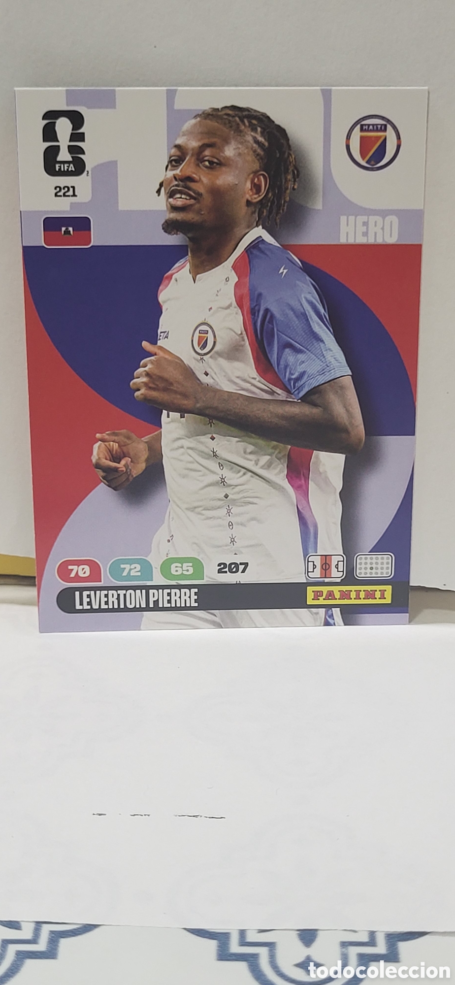 Collectable Antique Stickers: LEVERTON PIERRE HAITI N&ordm; 221 ADRENALYN XL MUNDIAL 2026 26 FIFA WORLD CUP PANINI