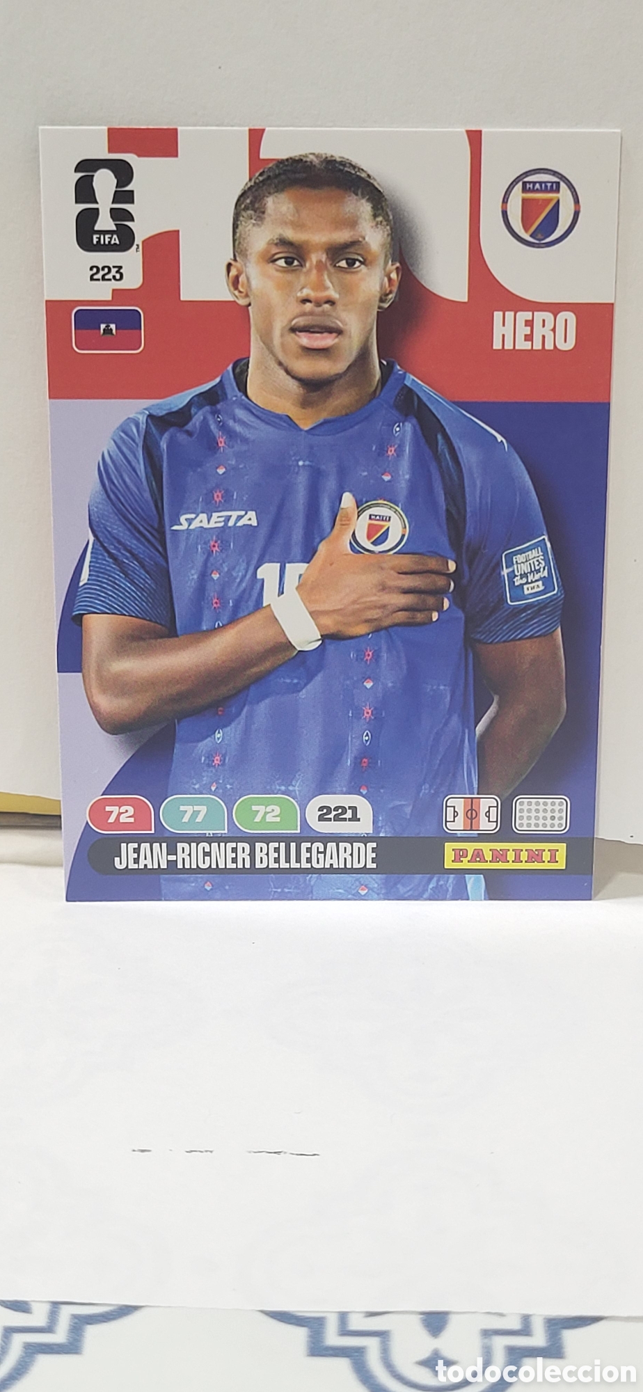Collectable Antique Stickers: JEAN-RICNER BELLEGARDE HAITI N&ordm; 223 ADRENALYN XL MUNDIAL 2026 26 FIFA WORLD CUP PANINI