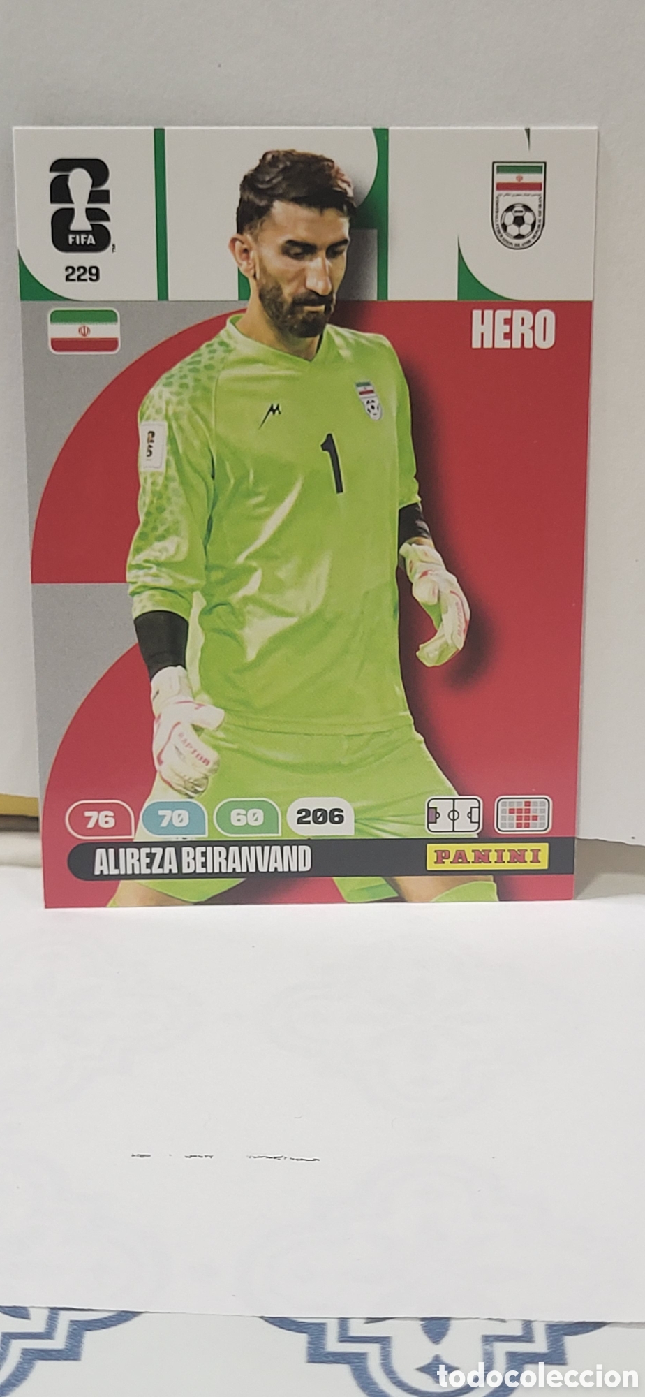 Collectable Antique Stickers: ALIREZA BEIRANVANDIUS IRAN N&ordm; 229 ADRENALYN XL MUNDIAL 2026 26 FIFA WORLD CUP PANINI