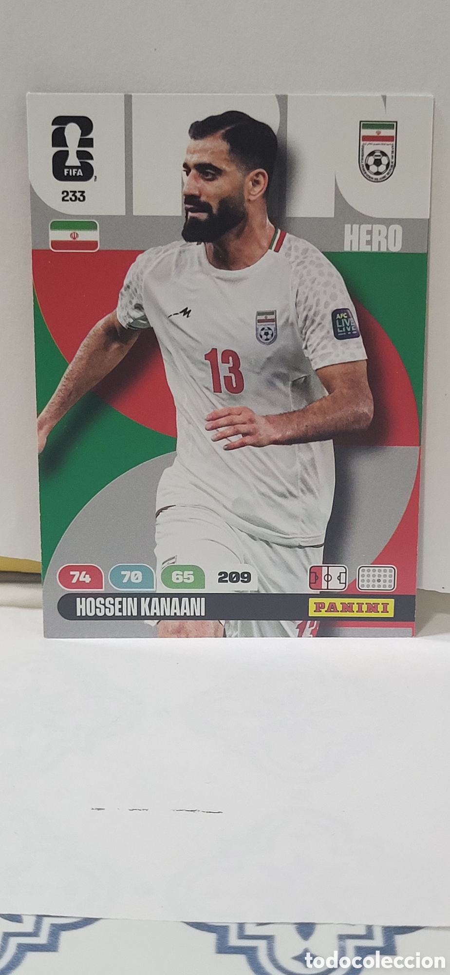 Collectable Antique Stickers: HOSSEIN KANAANI IRAN N&ordm; 233 ADRENALYN XL MUNDIAL 2026 26 FIFA WORLD CUP PANINI