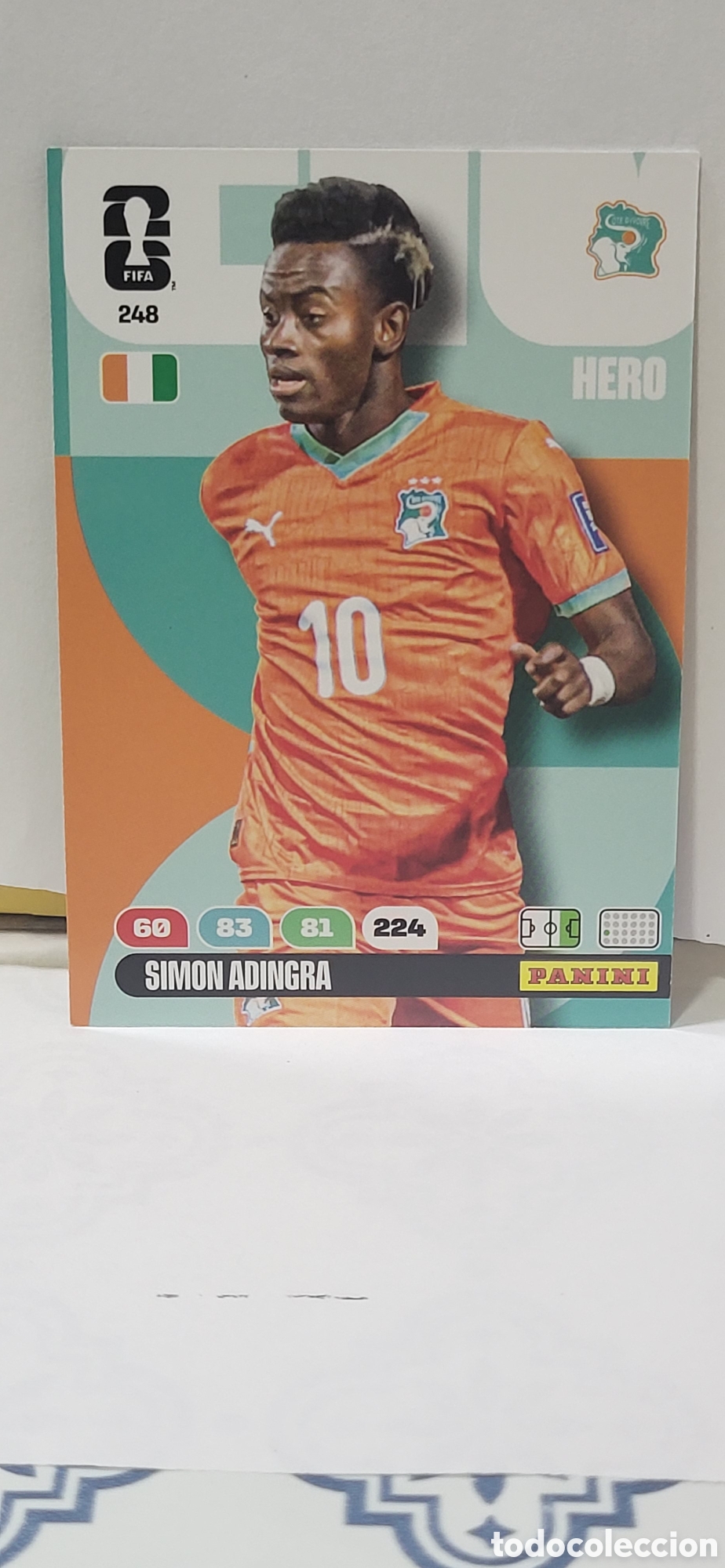 Collezionismo Figurine antiche: SIMON ADINGRA COSTA DE MARFIL N&ordm; 248 ADRENALYN XL MUNDIAL 2026 26 FIFA WORLD CUP PANINI