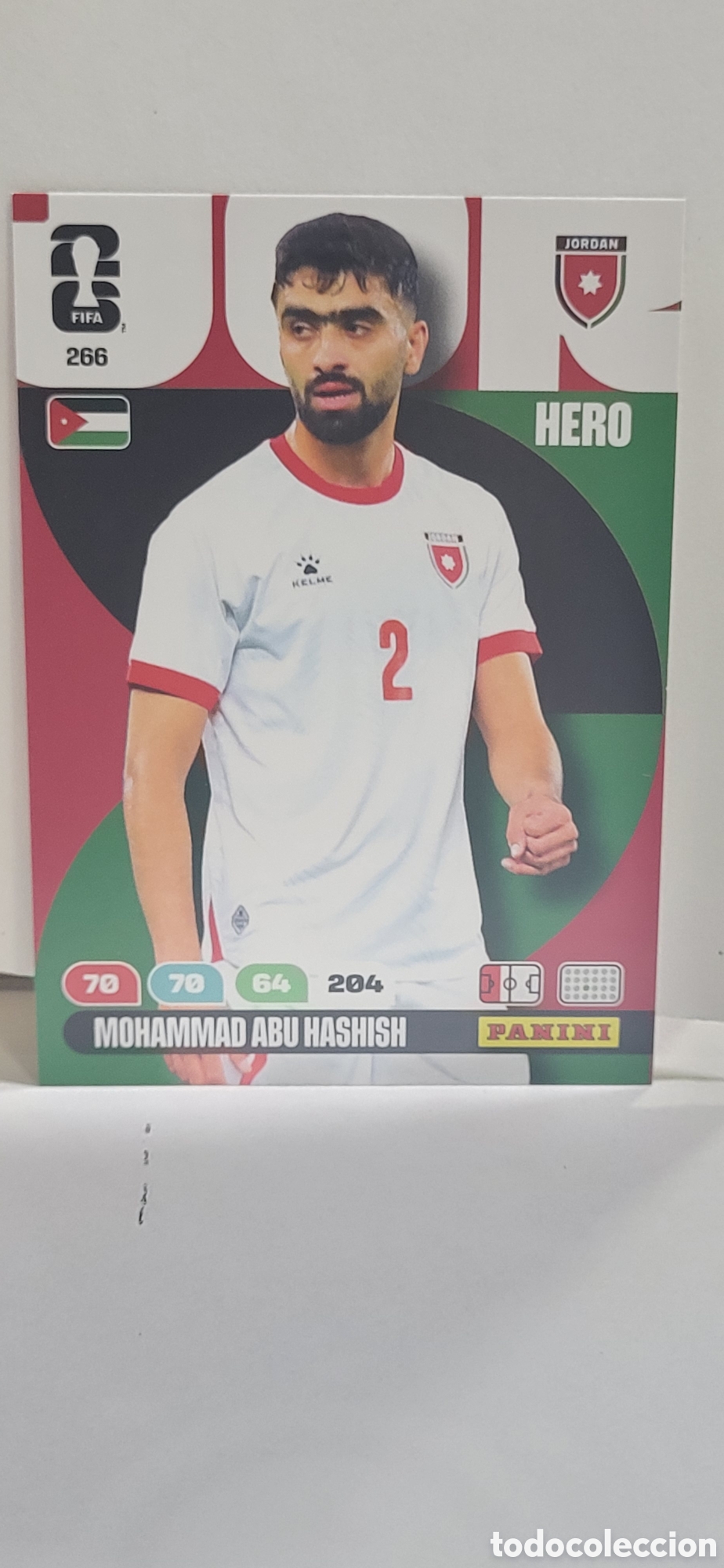 Collectionnisme Cartes &agrave; collectionner anciennes: MOHAMMAD ABU HASHISH JORDANIA N&ordm; 266 ADRENALYN XL MUNDIAL 2026 26 FIFA WORLD CUP PANINI