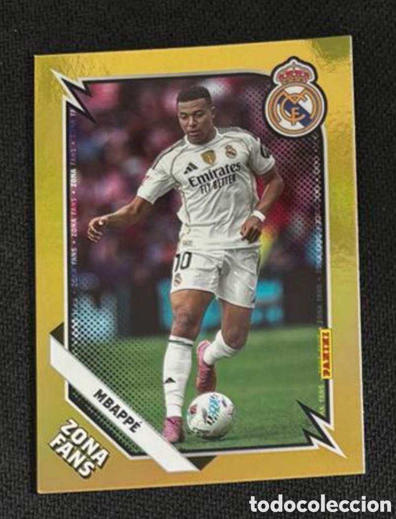 Coleccionismo Cromos antiguos: Mbappe zona fans Panini Club REAL MADRID 2025 2026