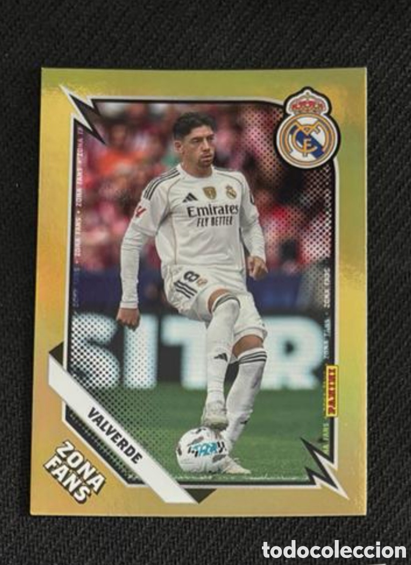 Coleccionismo Cromos antiguos: Valverde zona fans Panini Club REAL MADRID 2025 2026