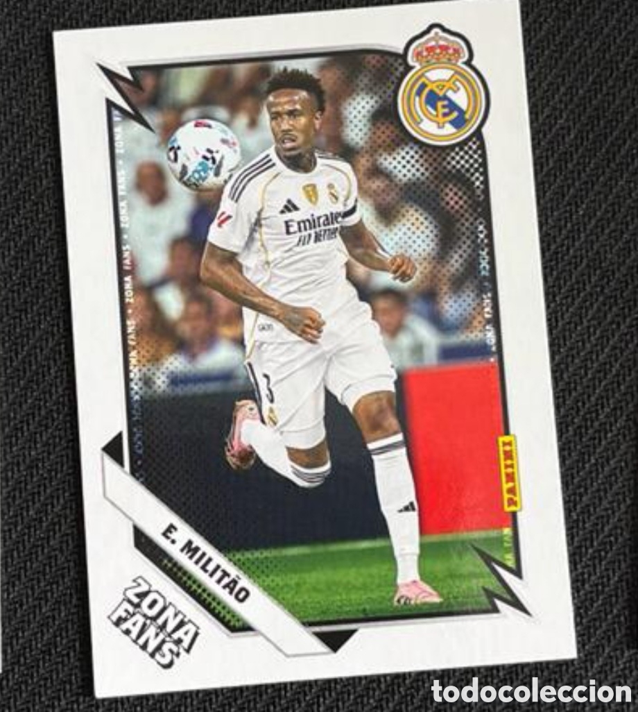 Coleccionismo Cromos antiguos: Militao zona fans Panini Club REAL MADRID 2025 2026