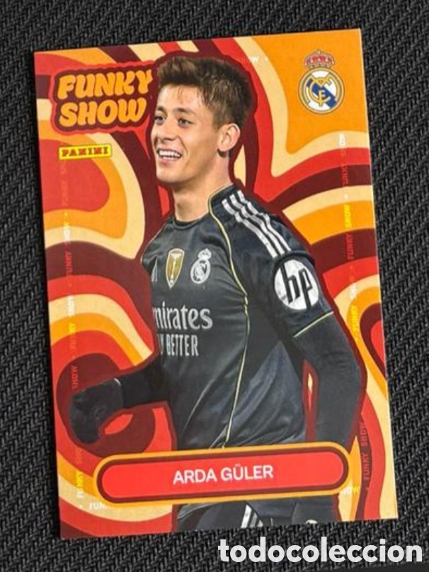 Coleccionismo Cromos antiguos: Arda Guler funky show Panini Club REAL MADRID 2025 2026