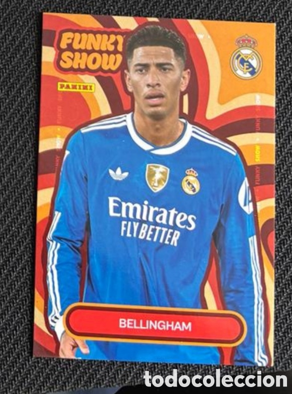 Coleccionismo Cromos antiguos: Bellingham funky show Panini Club REAL MADRID 2025 2026