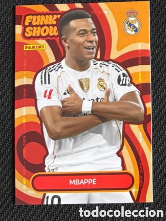 Coleccionismo Cromos antiguos: Mbappe funky show Panini Club REAL MADRID 2025 2026