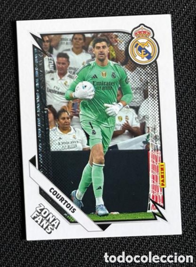 Coleccionismo Cromos antiguos: Courtois zona fans Panini Club REAL MADRID 2025 2026