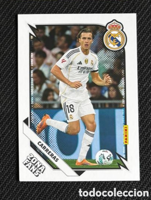 Coleccionismo Cromos antiguos: &Aacute;lvaro carreras zona fans Panini Club REAL MADRID 2025 2026