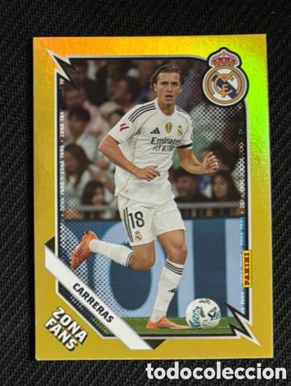Coleccionismo Cromos antiguos: &Aacute;lvaro carreras zona fans Panini Club REAL MADRID 2025 2026