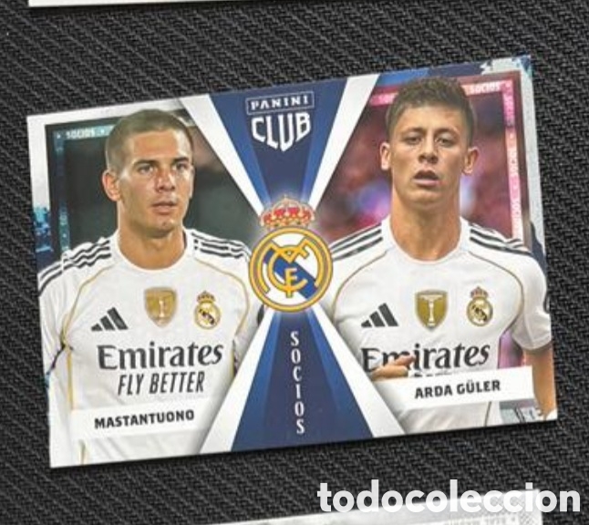 Coleccionismo Cromos antiguos: Mastantuono guler socios Panini Club REAL MADRID 2025 2026