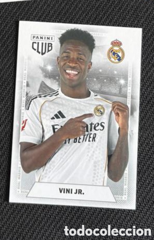 Coleccionismo Cromos antiguos: Vini Jr Panini Club REAL MADRID 2025 2026
