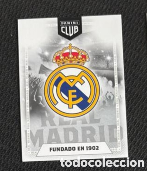 Coleccionismo Cromos antiguos: Escudo Panini Club REAL MADRID 2025 2026