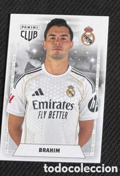 Coleccionismo Cromos antiguos: Brahim D&iacute;az Panini Club REAL MADRID 2025 2026