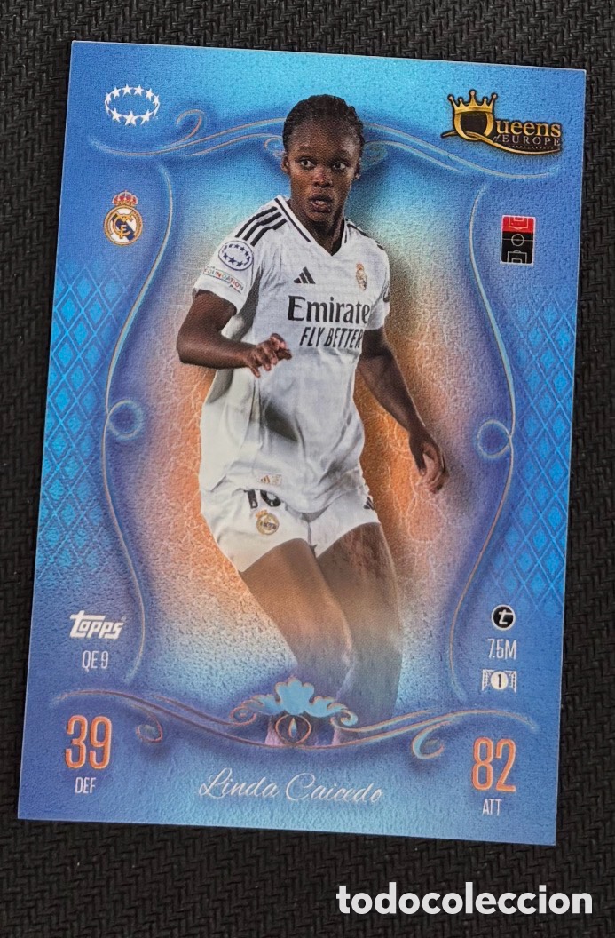 Coleccionismo Cromos antiguos: LINDA CAICEDO Real Madrid Queens UEFA CHAMPIONS LEAGUE 2024 2025 TOPPS MATCH ATTAX