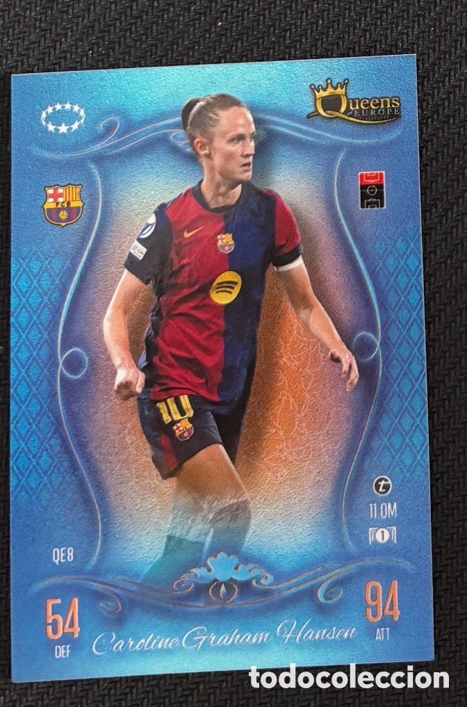Coleccionismo Cromos antiguos: HANSEN FC BARCELONA Queens UEFA CHAMPIONS LEAGUE 2024 2025 TOPPS MATCH ATTAX