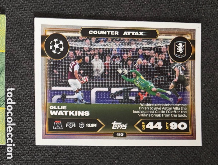 Coleccionismo Cromos antiguos: COUNTER ATTAX OLLIE WATKINS ASTON VILLA Topps Match Attax Champions League 2025-2026