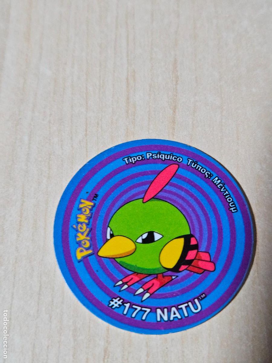 Coleccionismo Cromos antiguos: TAZO 177 NATU - POKEMON 3 TAZOS