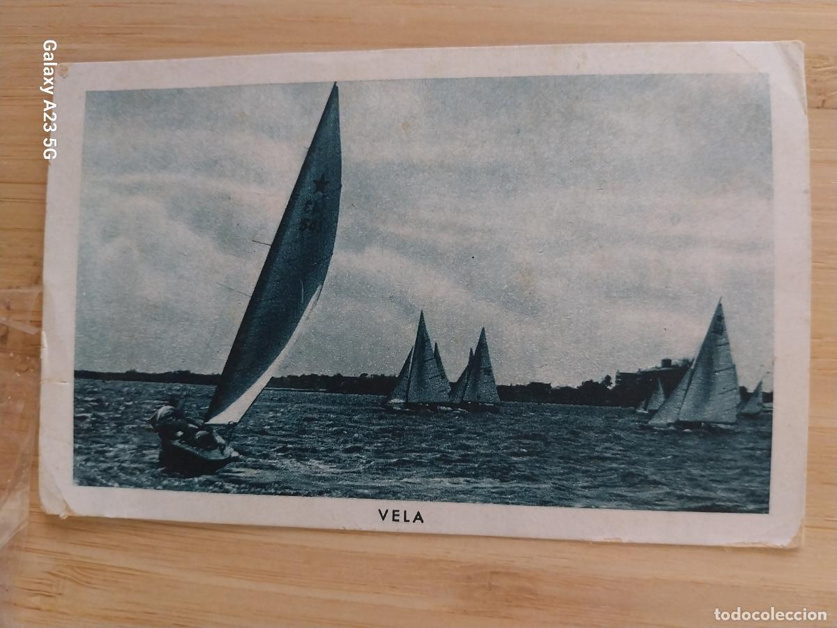 Collectionnisme Cartes &agrave; collectionner anciennes: VELA TODOS LOS DEPORTES CROMO PROMOCIONAL VELA A&Ntilde;OS 1920 1930 11X7CMS ORIGINAL