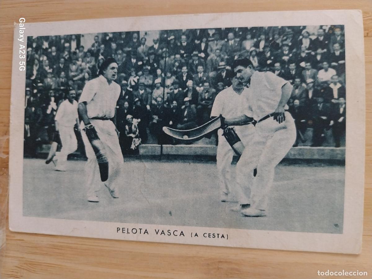 Collectionnisme Cartes &agrave; collectionner anciennes: PELOTA VASCA TODOS LOS DEPORTES CROMO CHOCOLATES RIUS PROMOCIONAL A&Ntilde;OS 1920 1930 11X7CMS