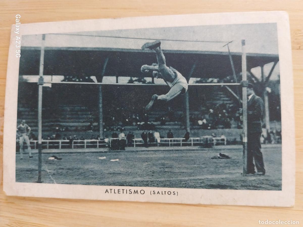 Collectable Antique Stickers: SALTO ALTURA TODOS LOS DEPORTES CROMO CHOCOLATES PROMOCIONAL A&Ntilde;OS 1920 1930 11X7CMS